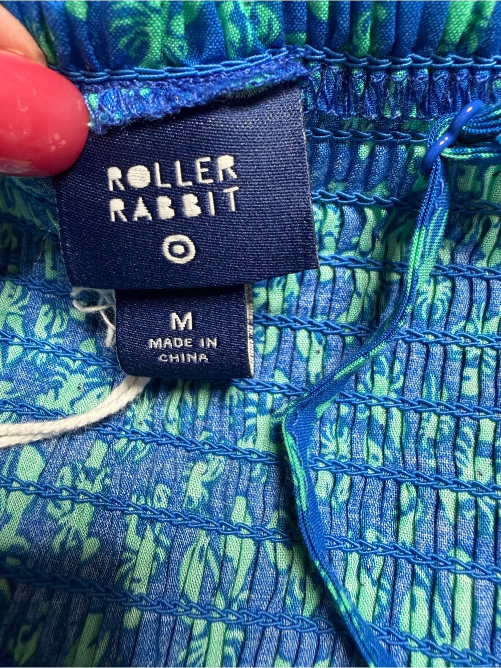 NWT Roller Rabbit X Target Blue Lobster Print Mini Dress Size Medium - Picture 7 of 13